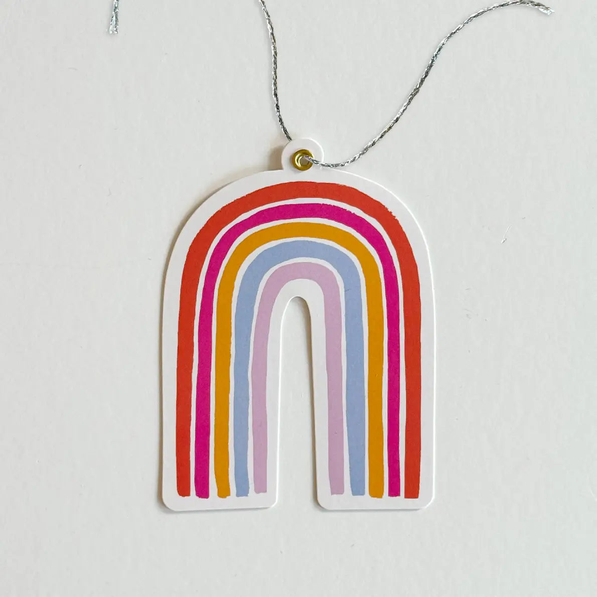 rainbow gift tag