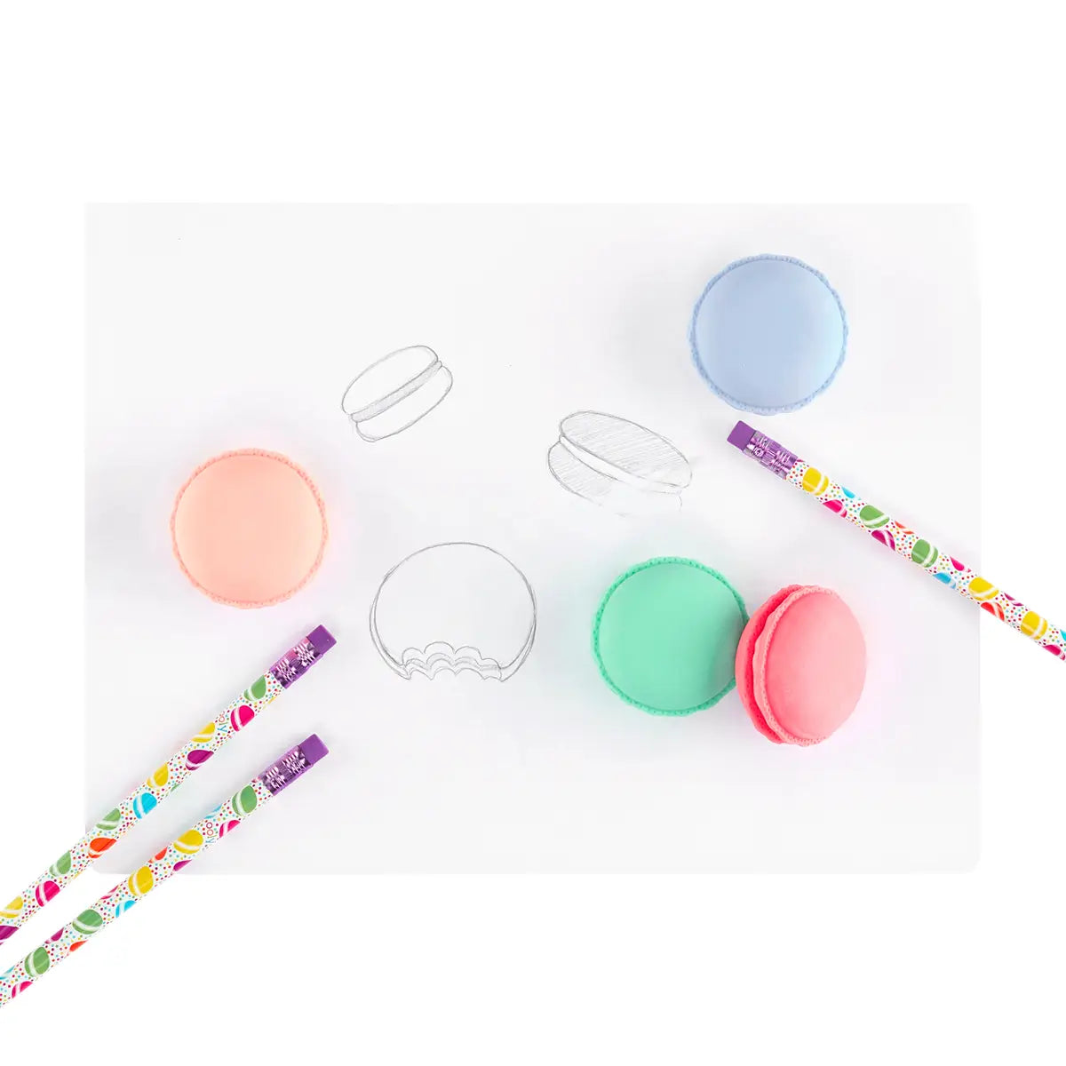 Le Macaron Patisserie Scented Eraser - Set of 5 image 3