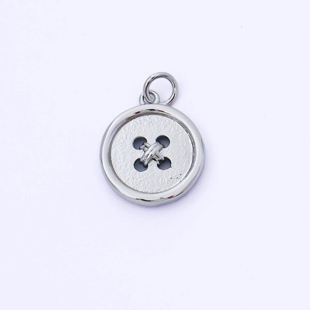 24K Gold Filled 17mm Clothes Buttons Charm in Gold & Silver | AF1548