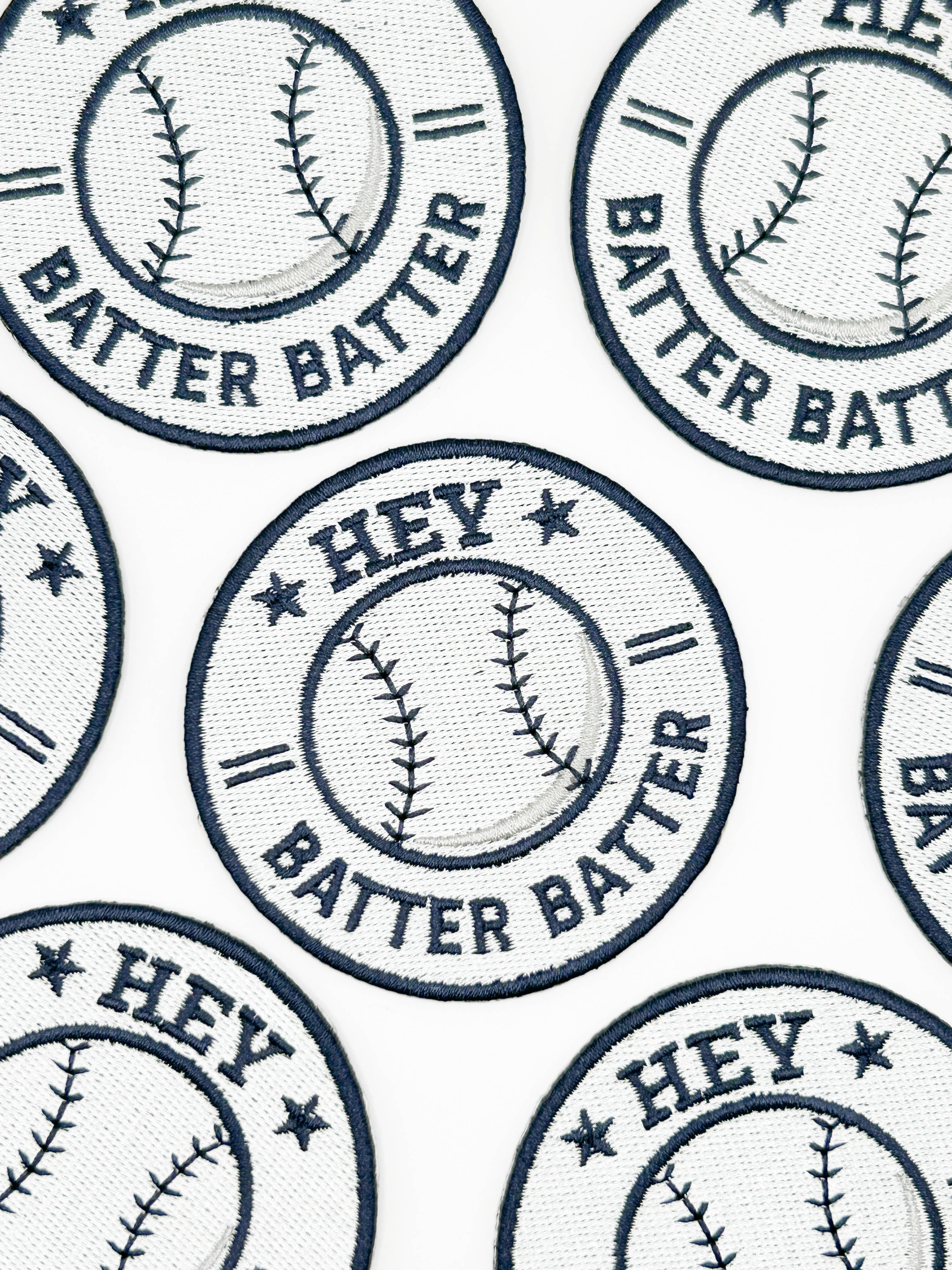 Hey Batter Batter Embroidered Patch – Baseball Patch, Sports