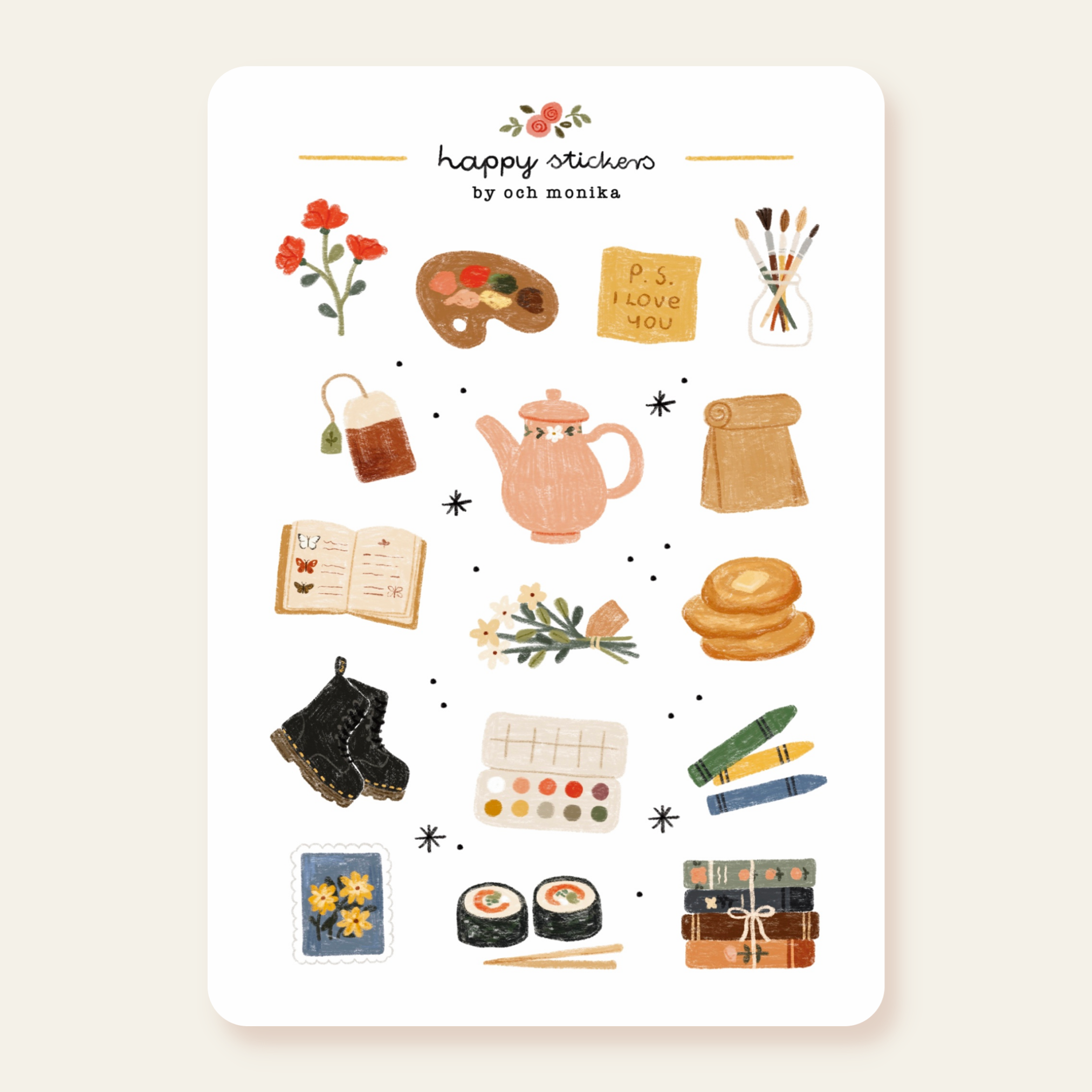 Bits And Pieces - Planner & Journal Stickers |A6 Matte Paper
