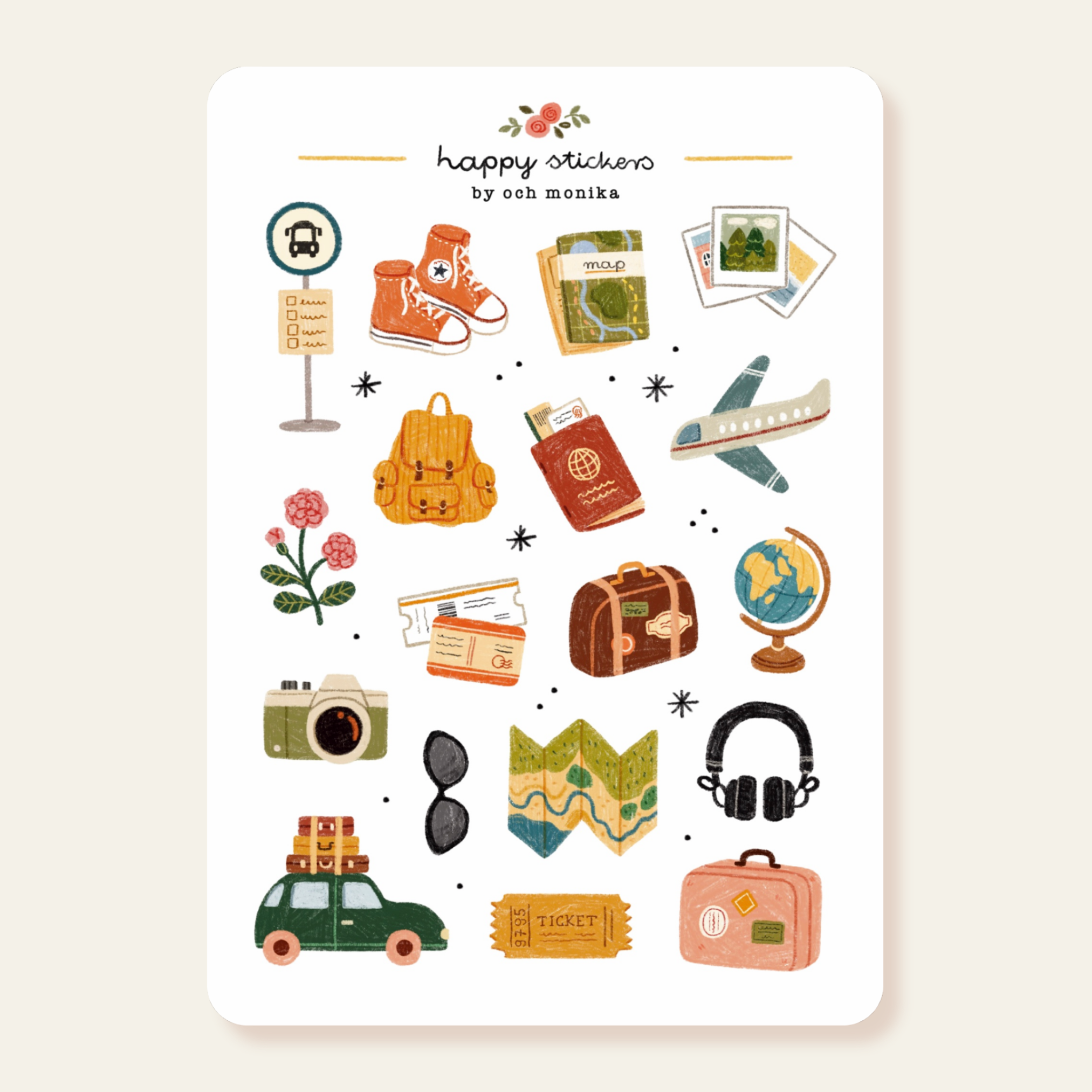 Traveler - Planner & Journal Stickers | A6 Matte Paper