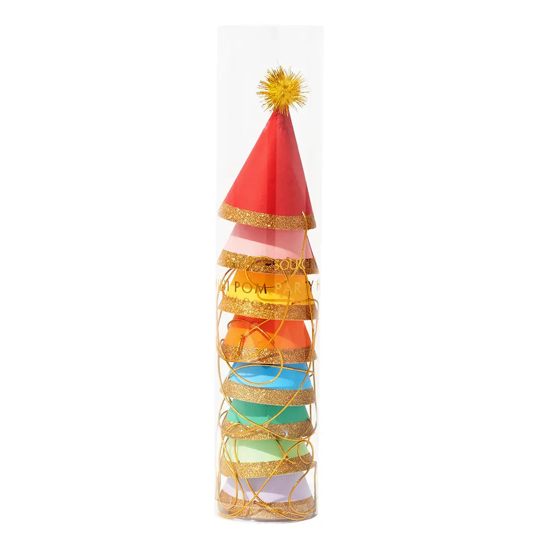 Mini Pom Party Hats image 0