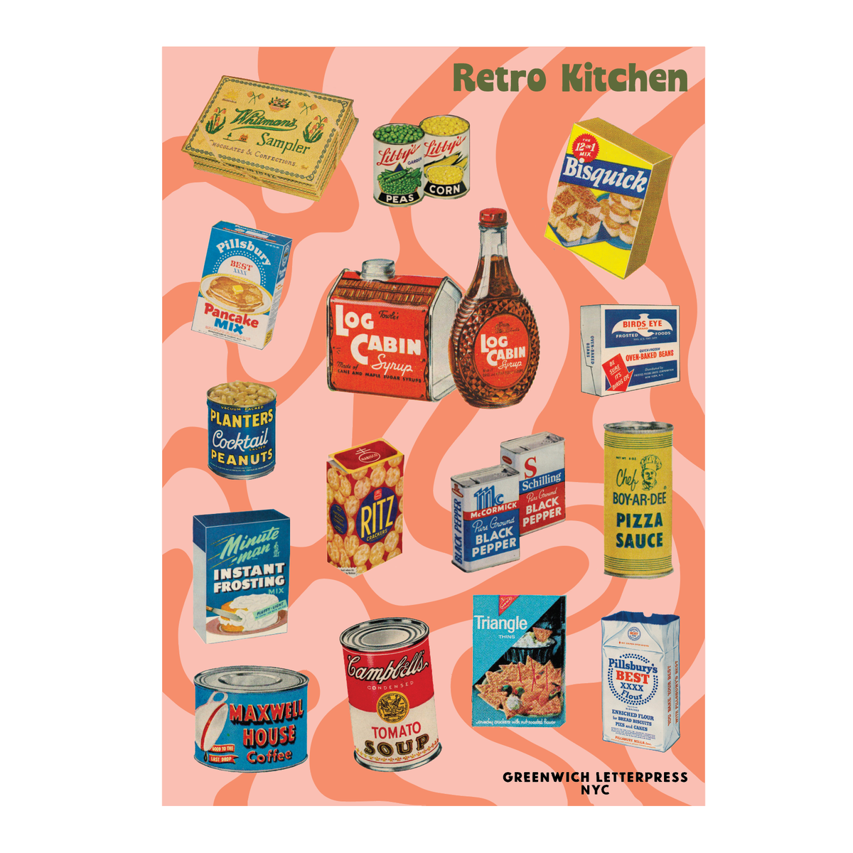 Retro Kitchen Sticker Sheet – Cute & Retro Die-Cut Stickers 