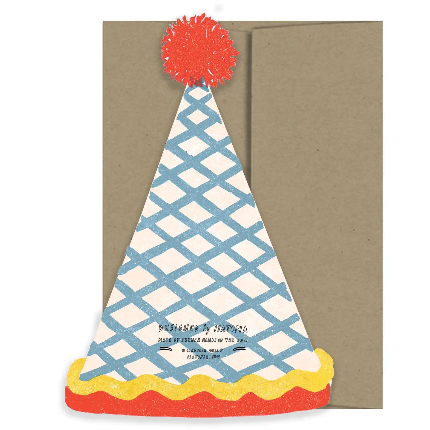 Birthday Hat Die Cut Card by Isatopia image 1