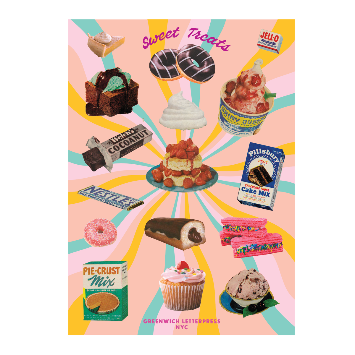 Sweet Treats Sticker Sheet – Cute & Retro Die-Cut Stickers