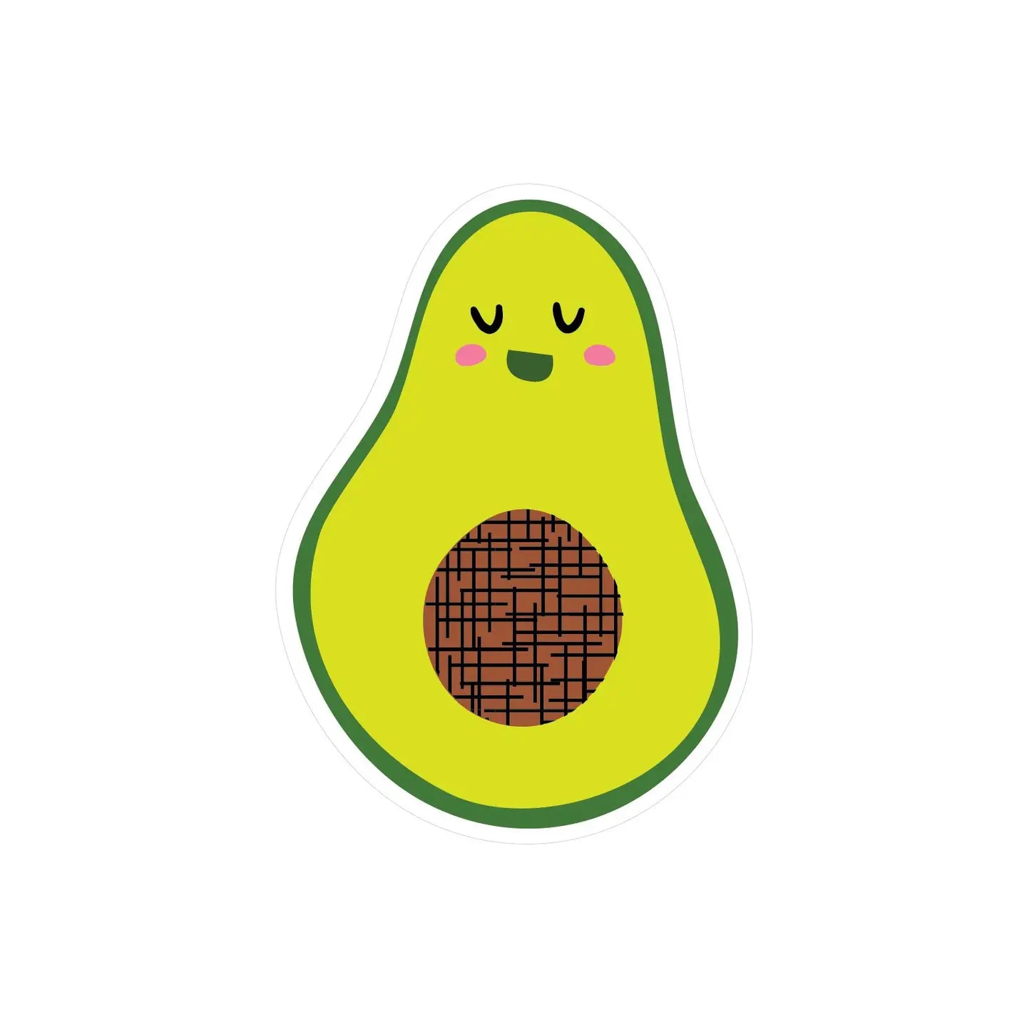 Avocado Pipstick Vinyl Stickers image 0