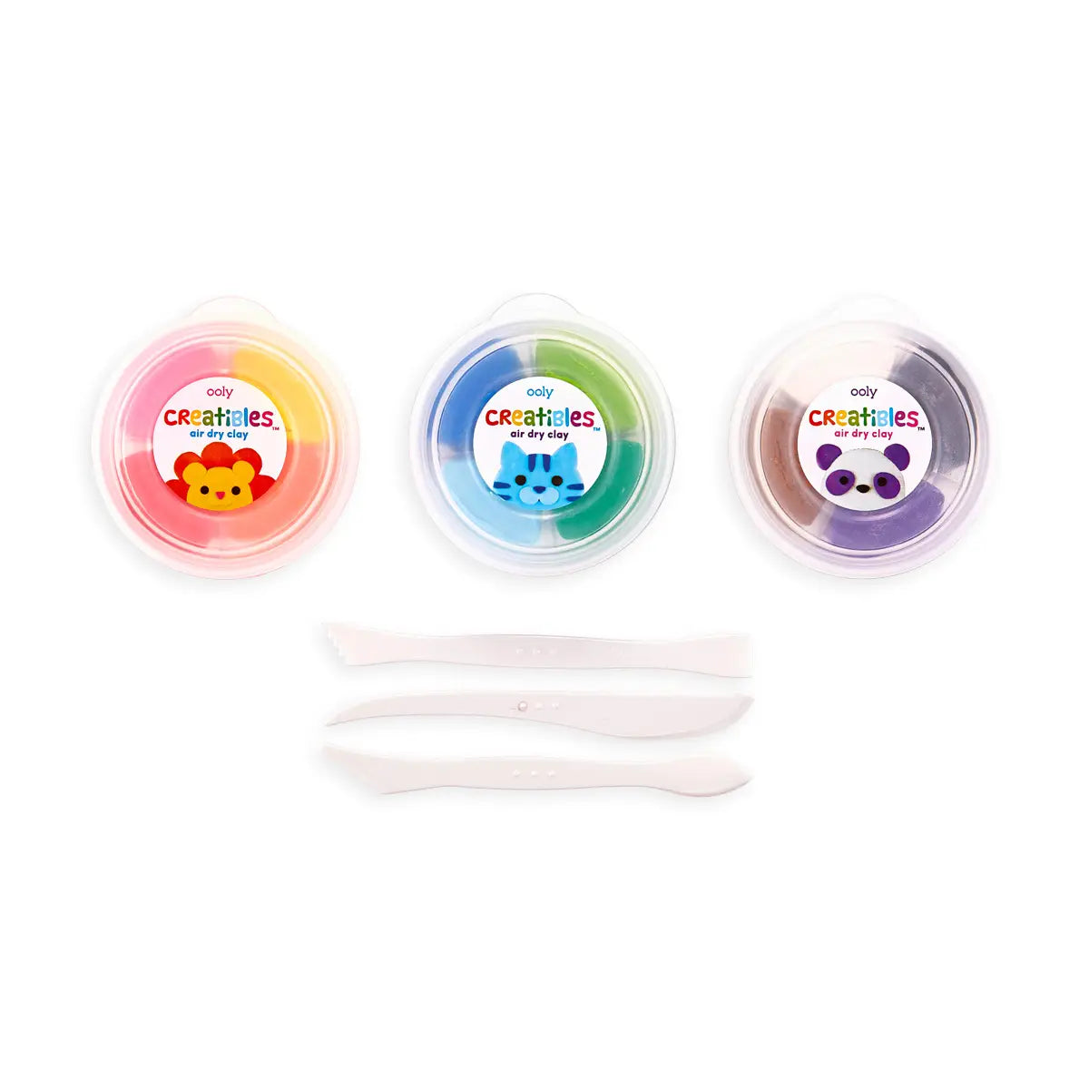 Creatibles Diy Air Dry Clay Kit - Set of 12 image 2