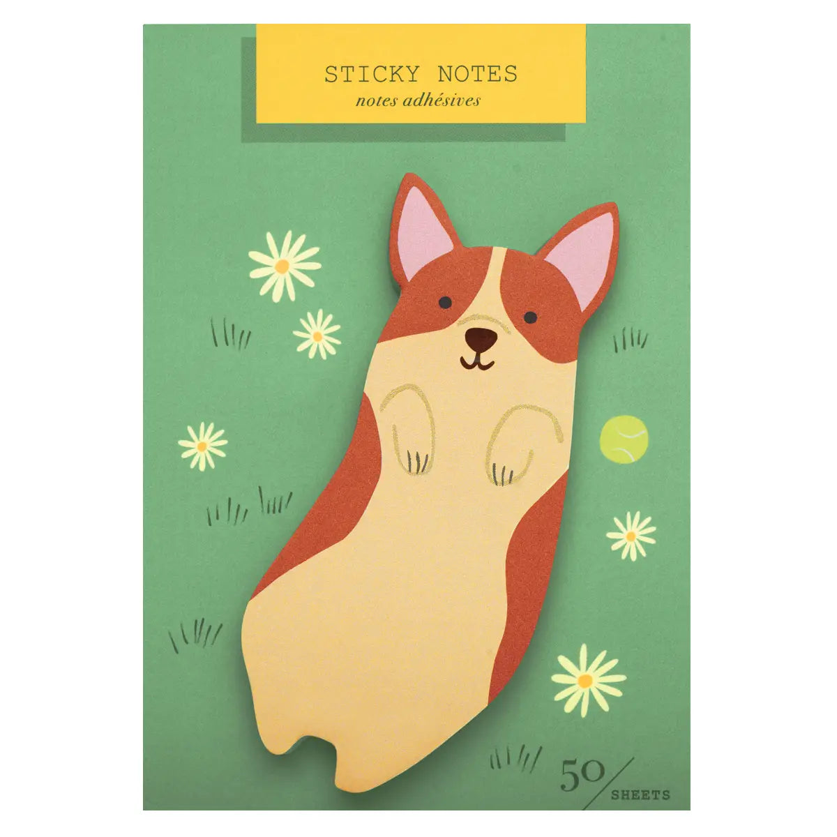 Corgi Die Cut Sticky Notes image 0