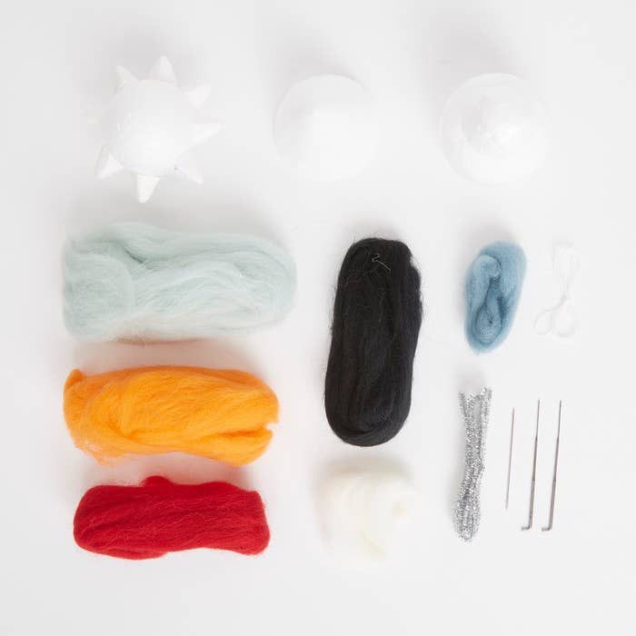 Simply Make Needle Felting Kit, Monsters Set, Including Wool