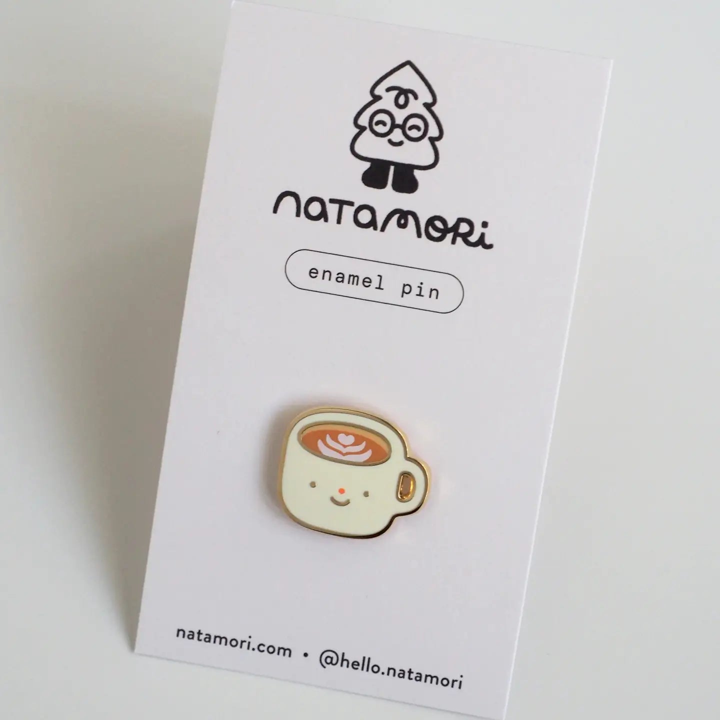 Latte • Enamel Pin - Natamori image 1
