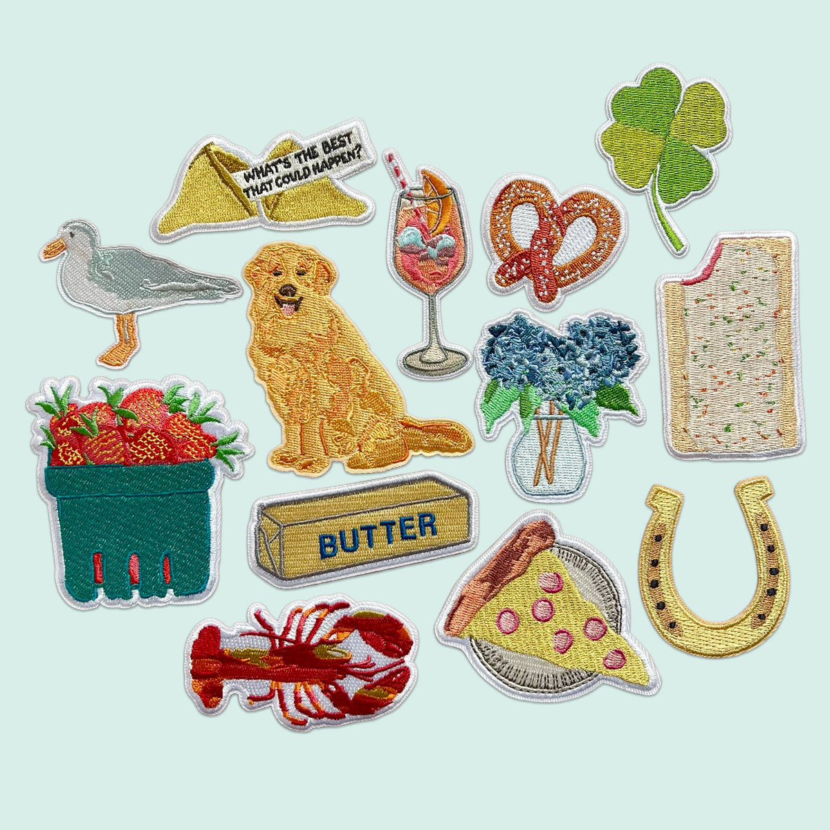Butter Iron-On Patch | Stick of Butter Embroidered Patch