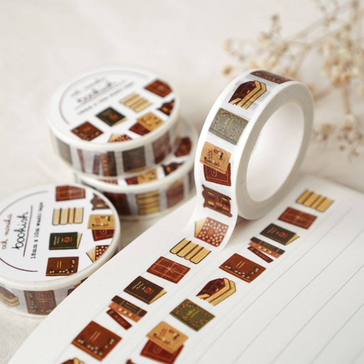 Bookish - Decorative Washi Tape | 15mm x 10mm