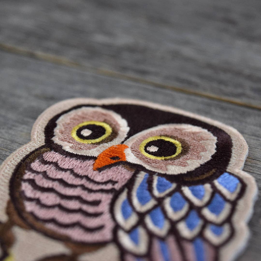 Alone Owl Embroidered Patch