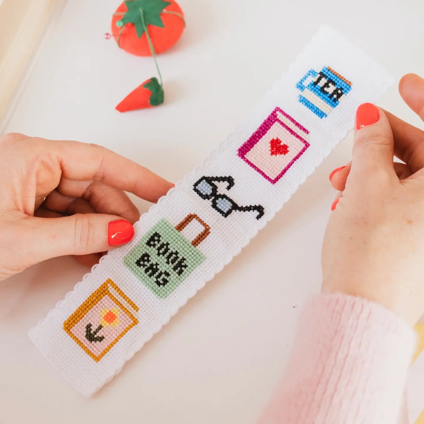 Bookish Bookmark Cross Stitch Kit