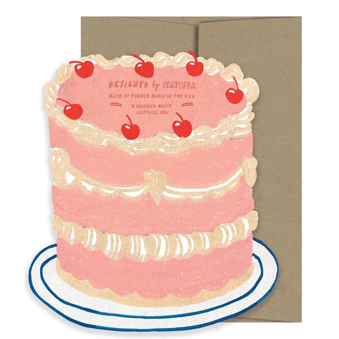 Party Cake Die Cut Card by Isatopia image 1