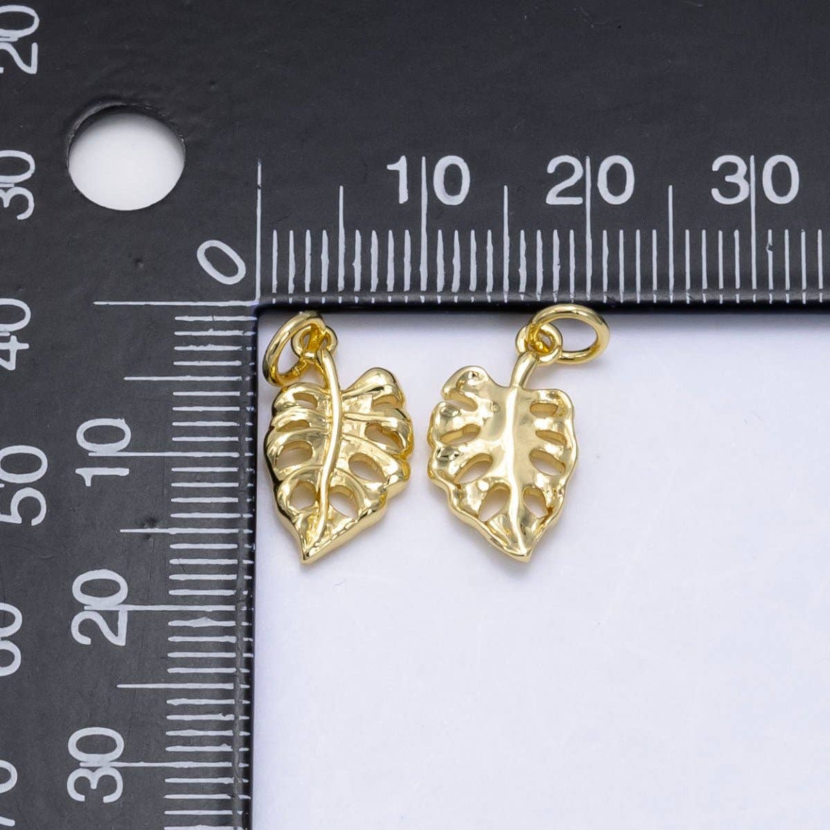 14K Gold Filled Monstera Palm Leaf Charm
