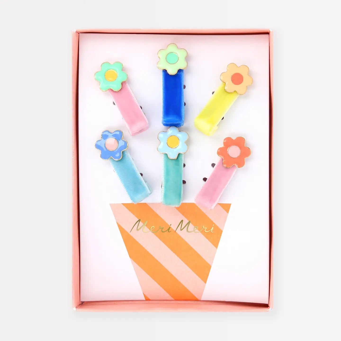 Enamel Daisy Hair Clips image 0