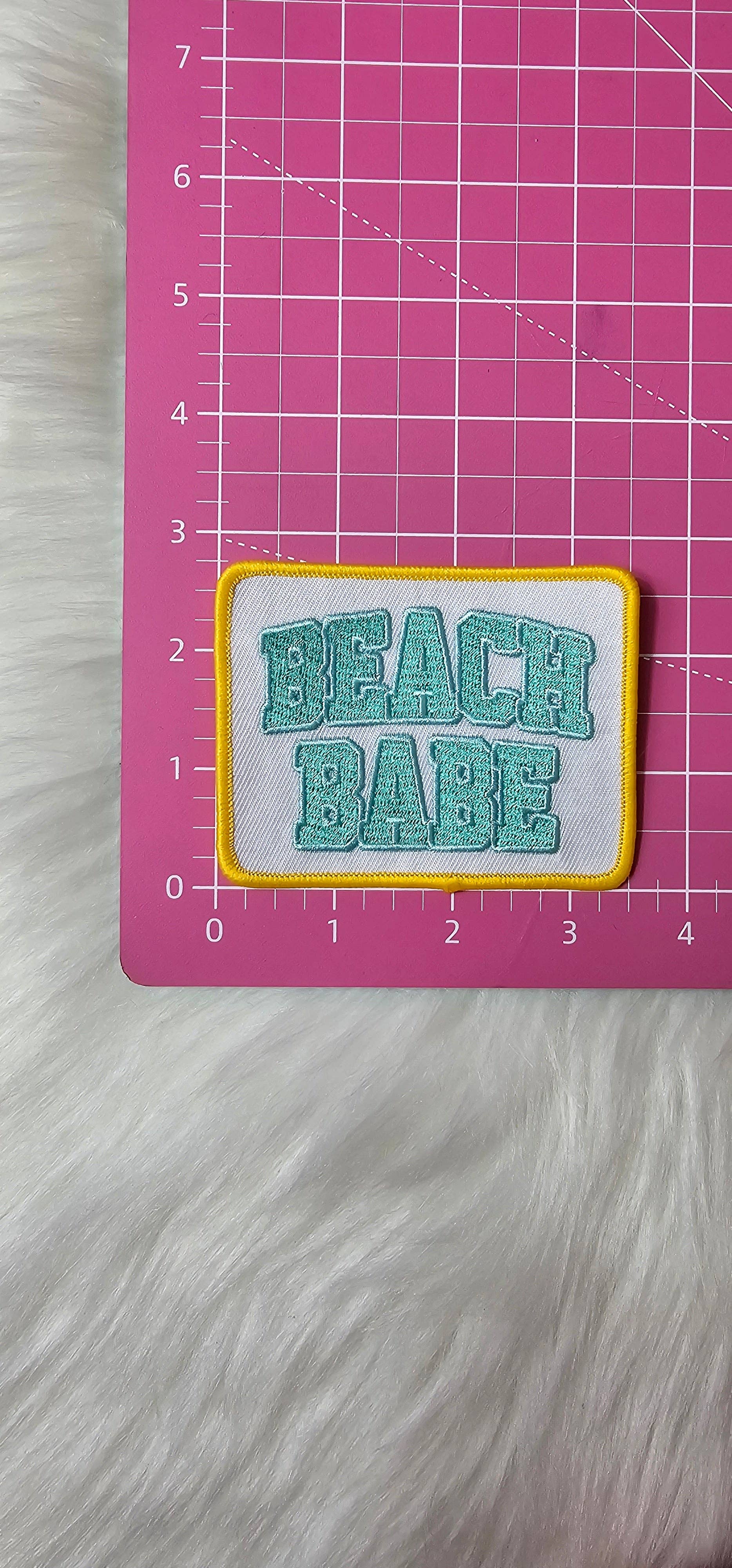 Beach Babe Embroidery Iron On Patch
