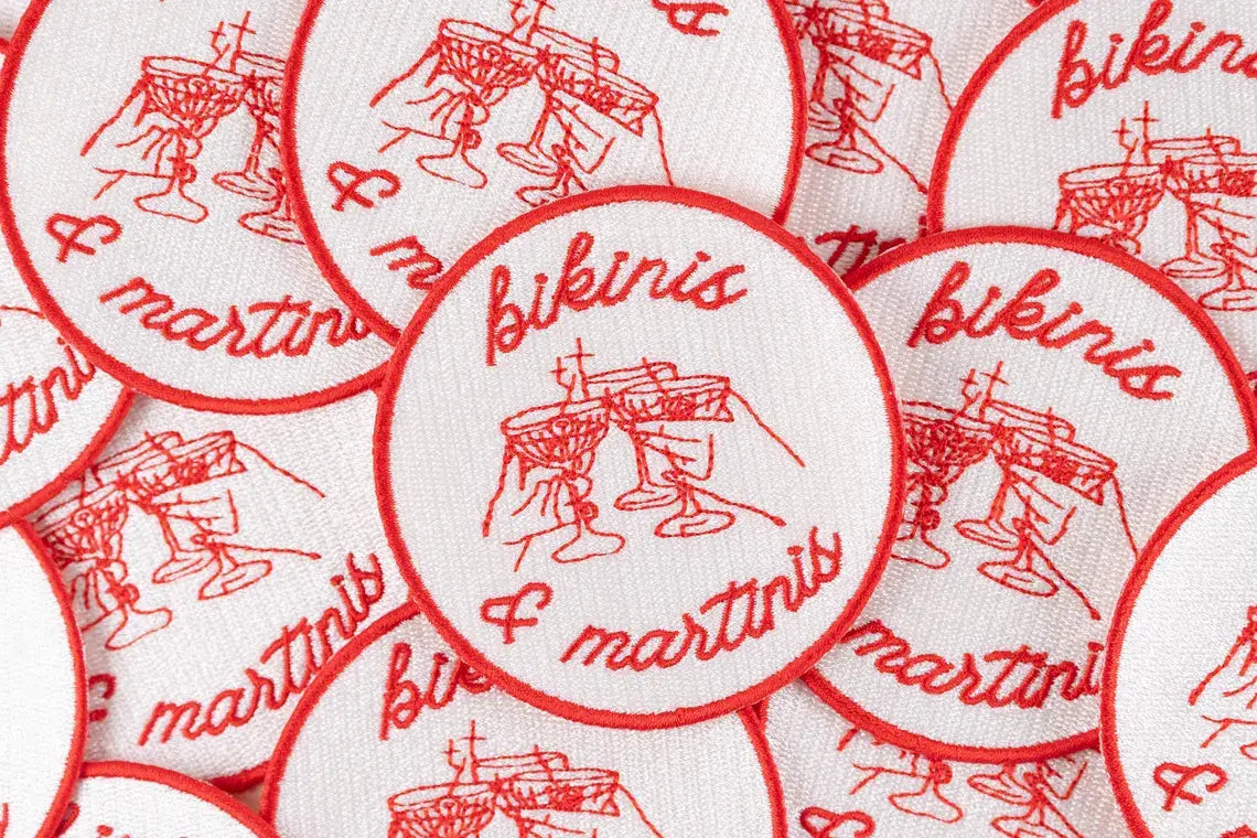 Bikinis and Martinis Iron-On Patch Bachelorette Party, Bars