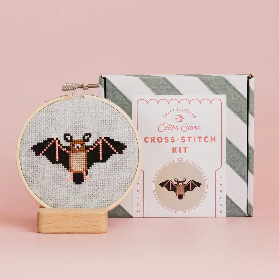 Bat Cross Stitch Kit For Beginners image 0