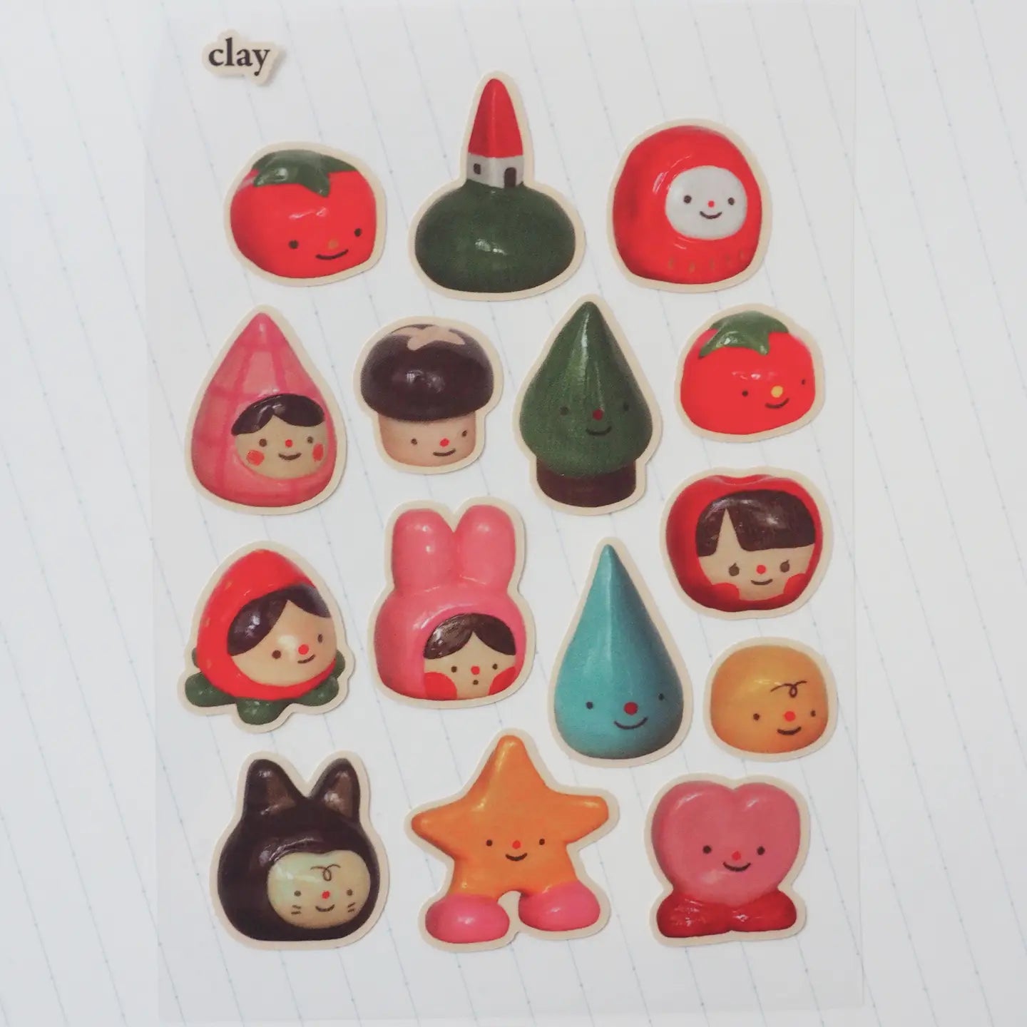 Clay • Sticker Sheet - Natamori image 1