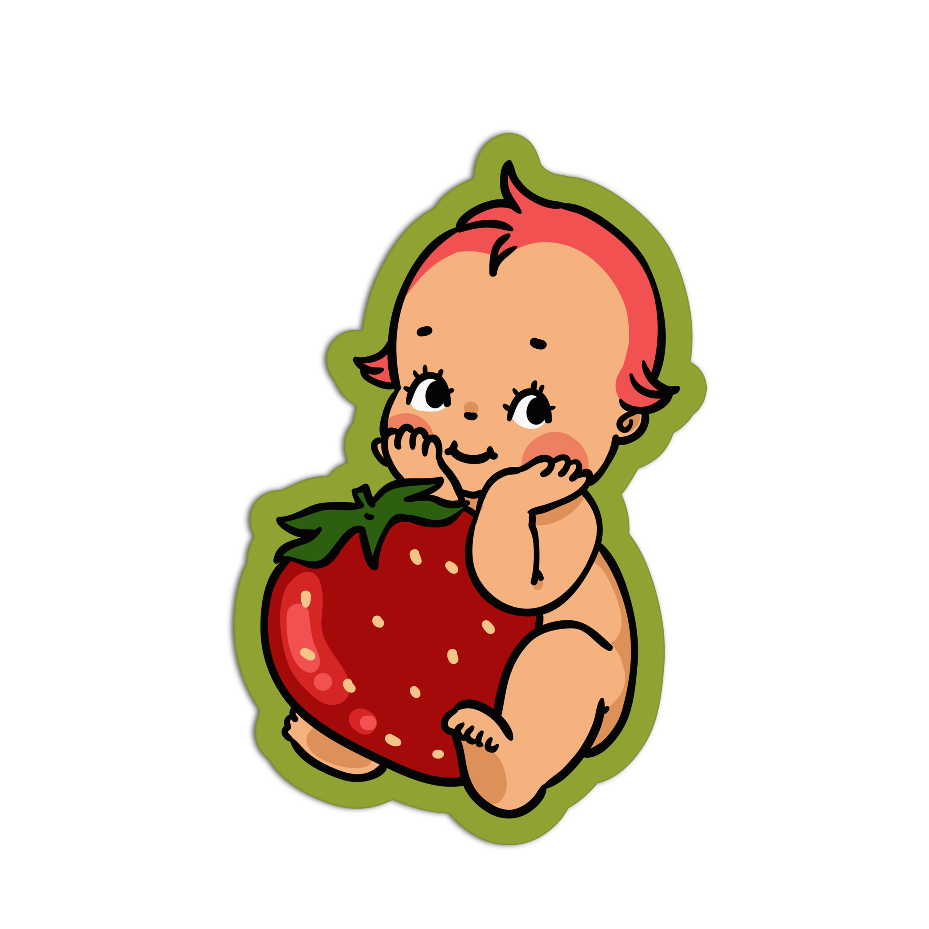 Retro Babies Vinyl Waterproof Stickers