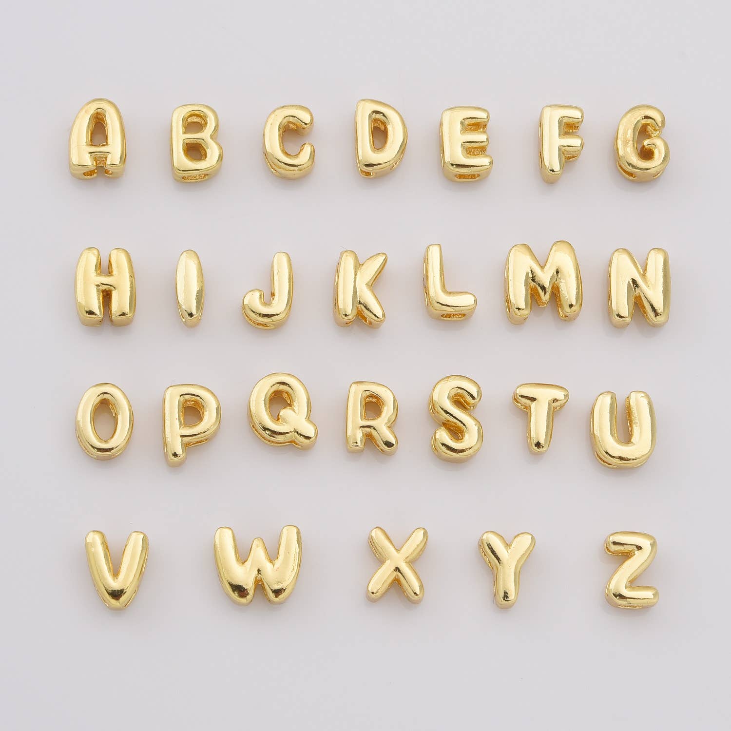 Gold Filled Alphabet Balloon Initial Charm Pendant