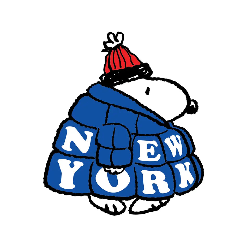 Snoopy Ny Puffer Coat - Die-Cut Sticker image 0