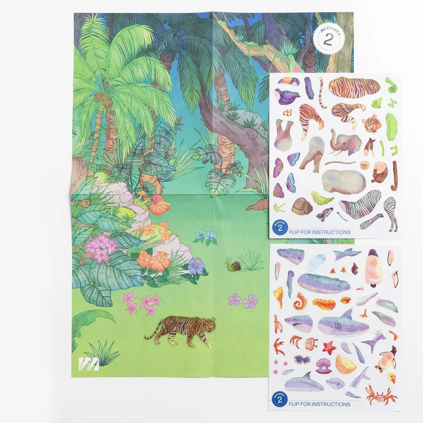 Majo Ideas -  Vol ⑦ — Animal Sticker Based Art Pack image 2