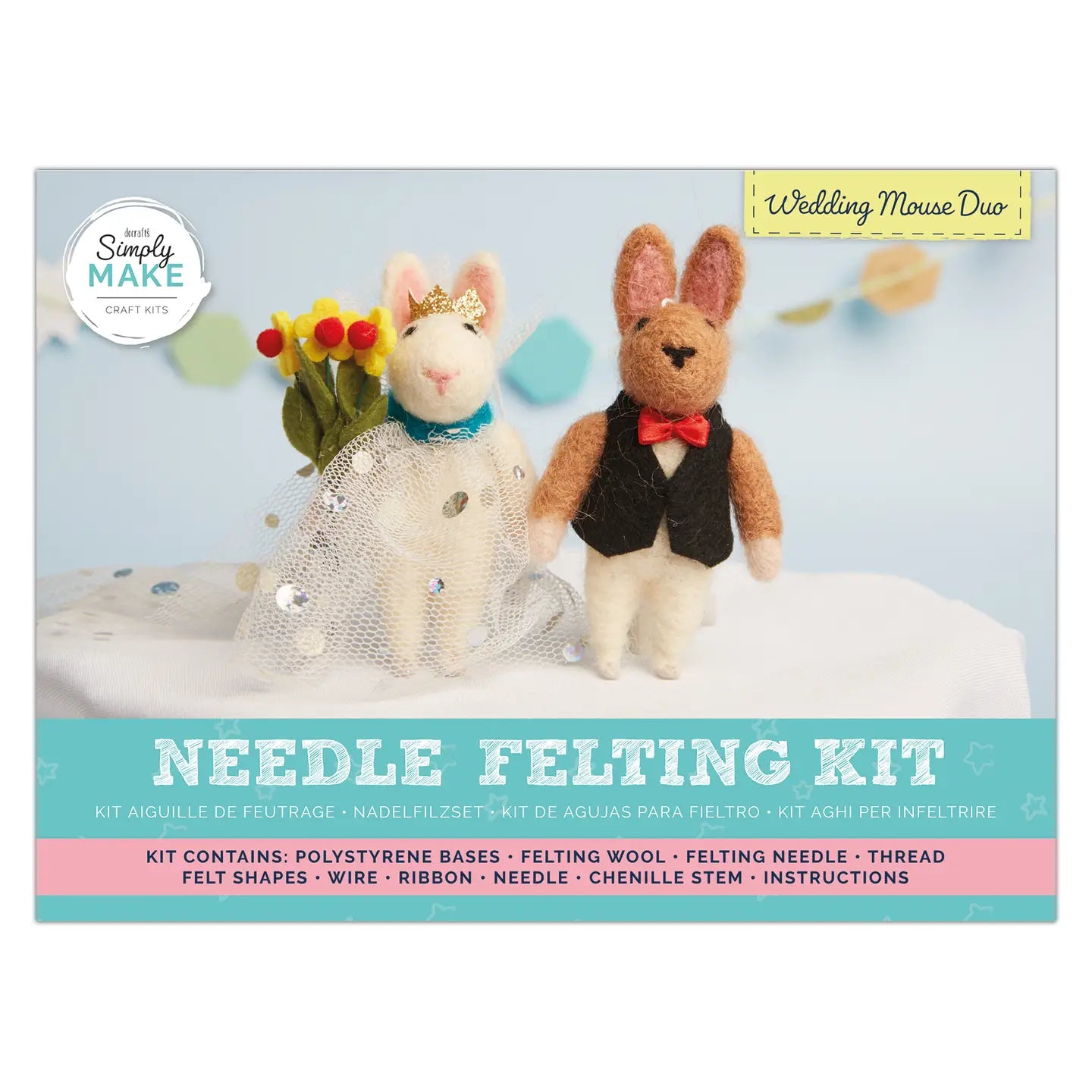 Mouse Wedding Duo Felting Kit image 0