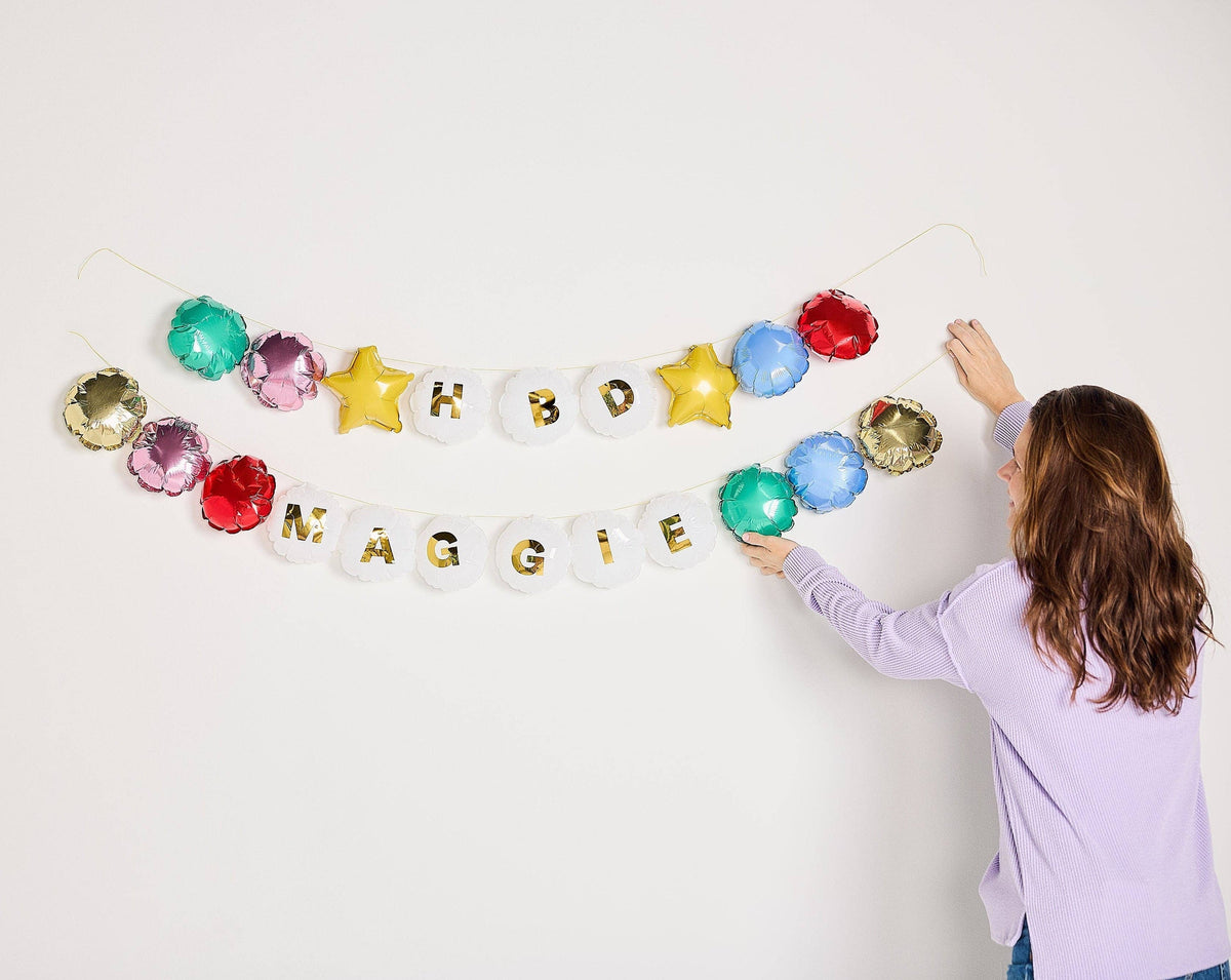 Beaded In Fun Customizable Balloon Garland Banner (60 ct)