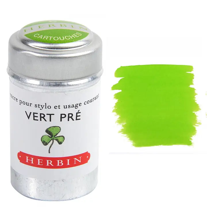 Herbin Fountain Pen Ink Cartridges - Tin of 6 image 1