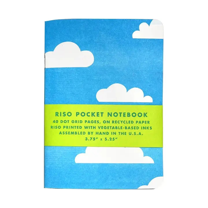 Risograph Pocket Notebook - Clouds image 0
