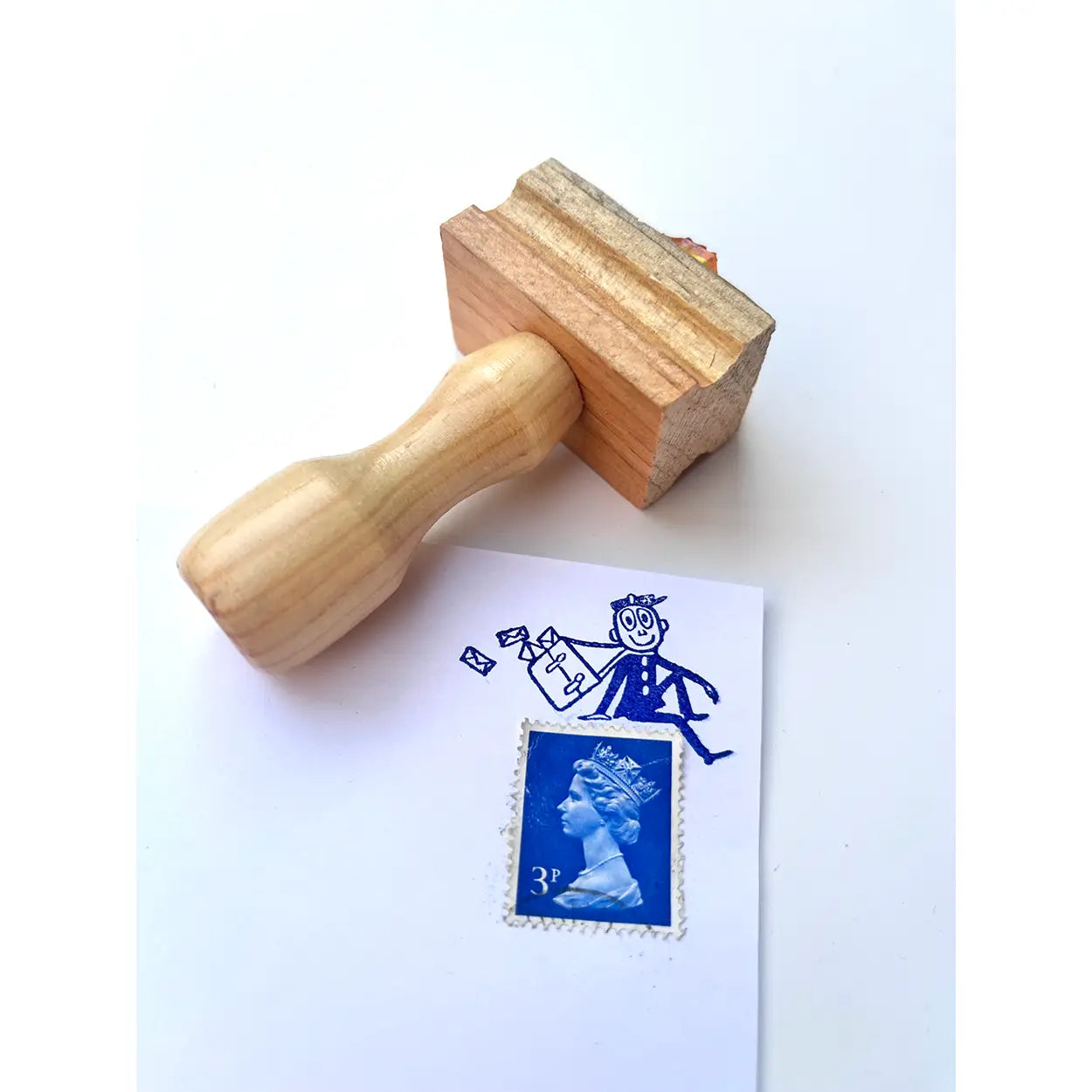 Mr Zip Sitting Rubber Stamp image 1