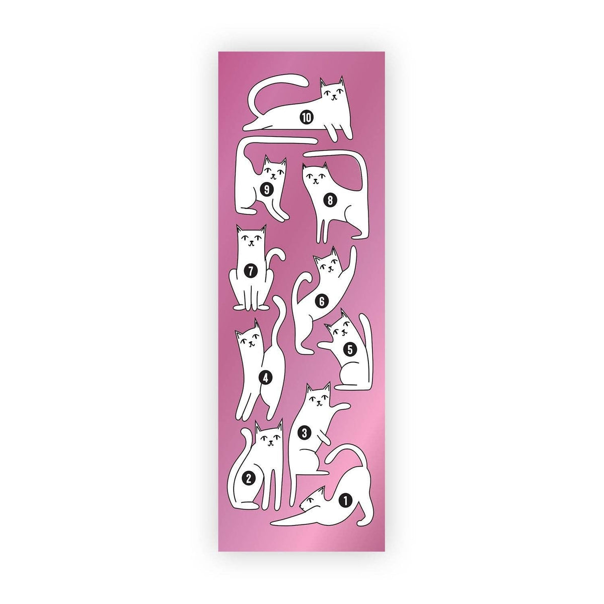 Curious Cats Reading Tracker Bookmark