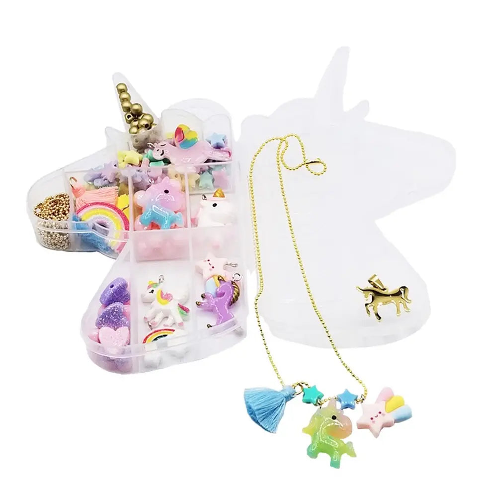 Kids Unicorn Necklace and Jewelry Diy Kit image 0