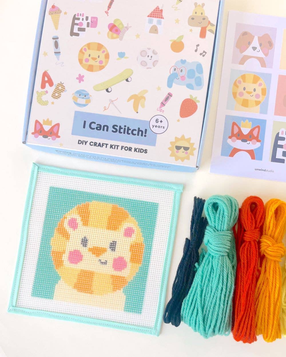 Leonardo, the Lion - Needlepoint Kit for Kids