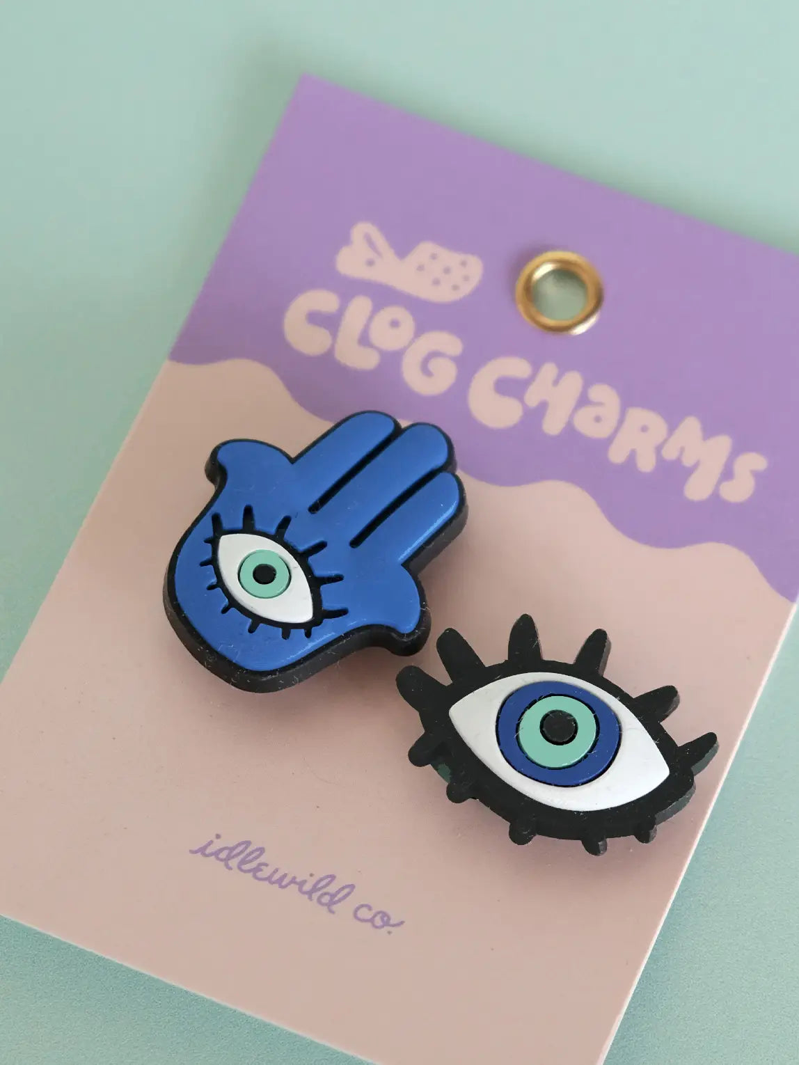 Evil Eye Croc Clog Charms image 0