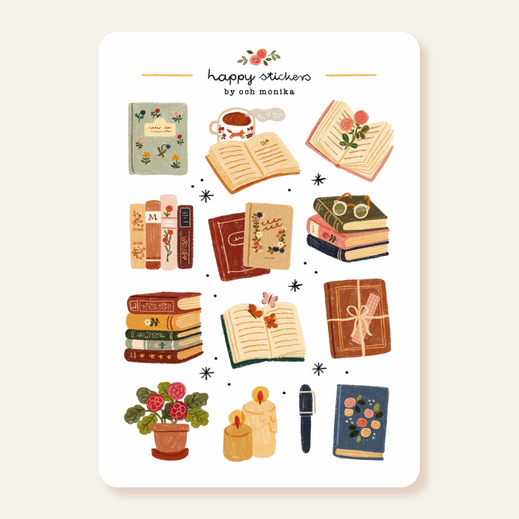 Book Lover  - Planner & Journal Stickers | A6 Matte Paper