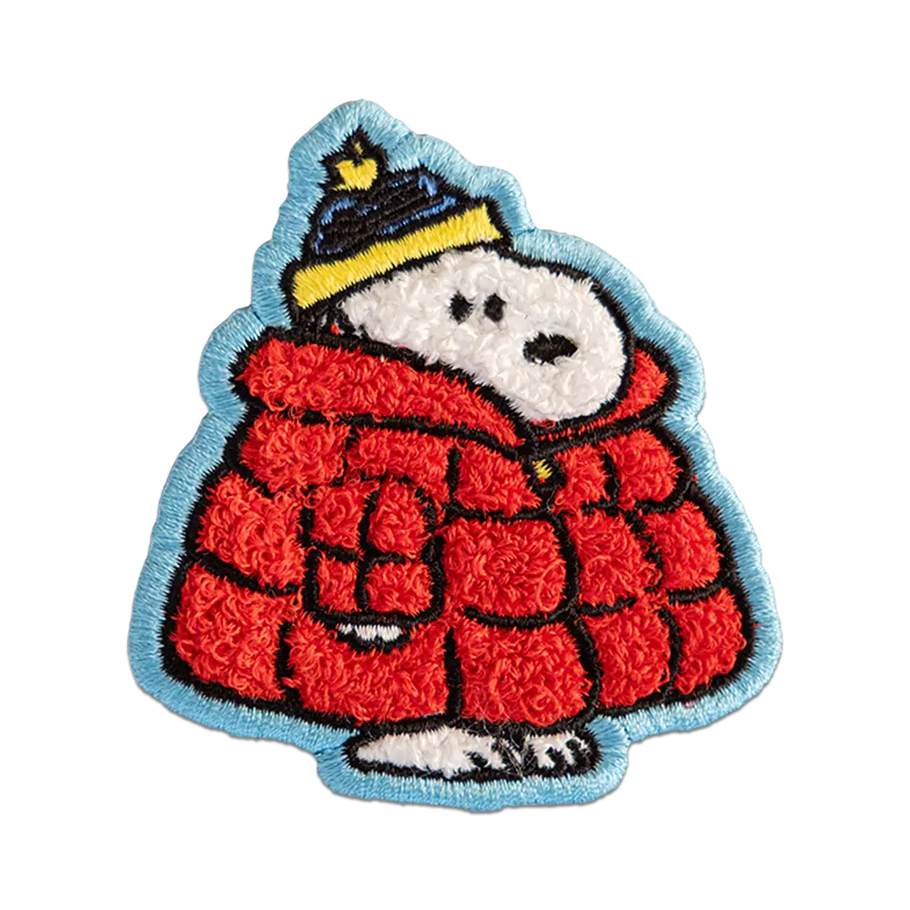 Snoopy Puffer Patch (Embroidered) - Iron On Patch