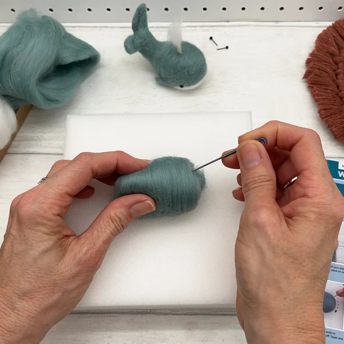 Needle Felting Kit- Whales image 2