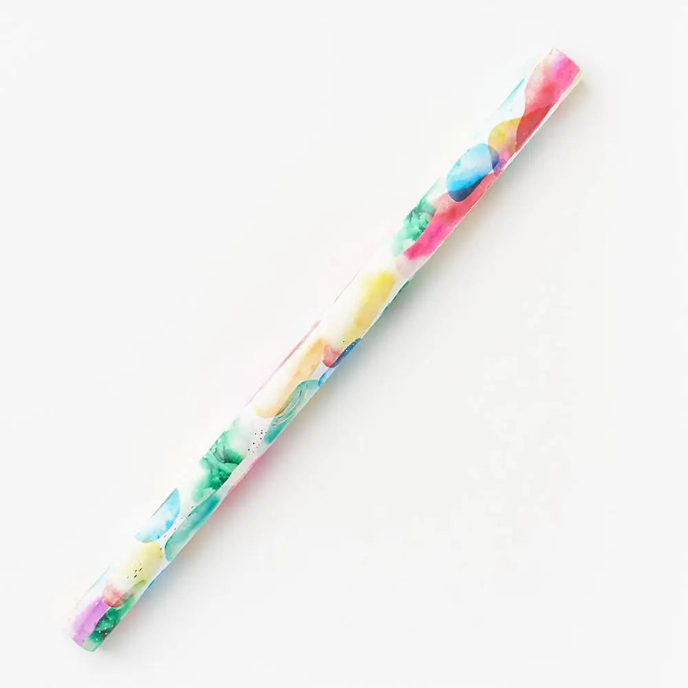 Rainbow Abstract Watercolor Stone Wrapping Paper image 1