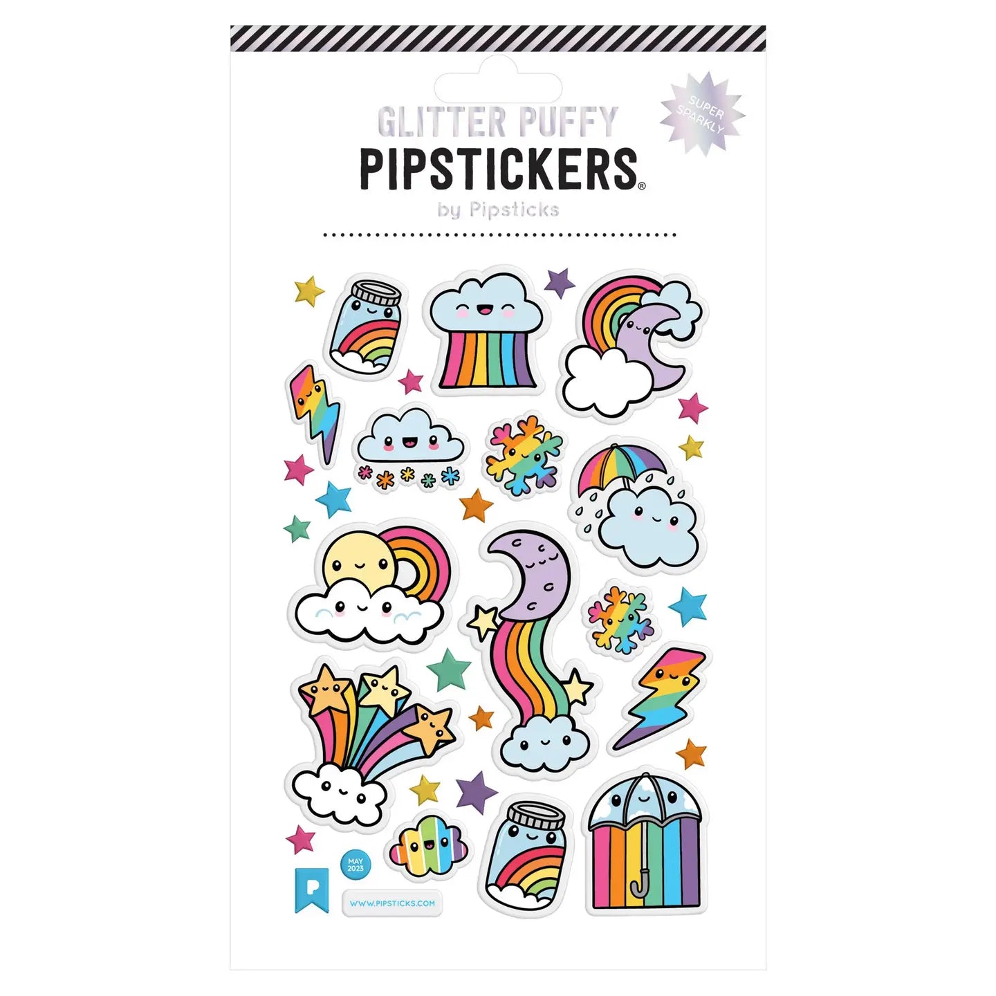 Pipsticks Glitter Puffy Stickers - image 0