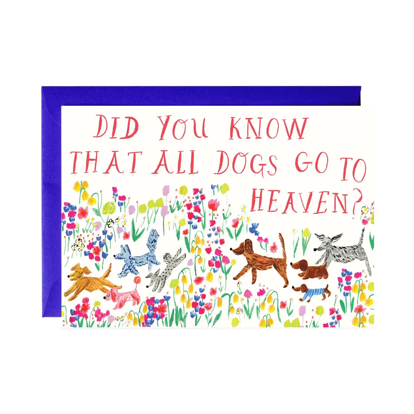 Doodle in A Meadow - Dog/Pet Sympathy Card image 1