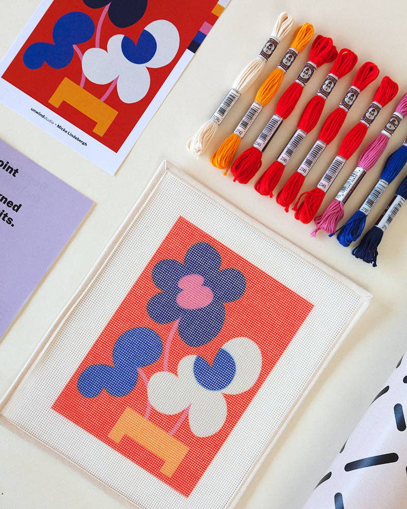Mickebana Trio Beginner Needlepoint Kit