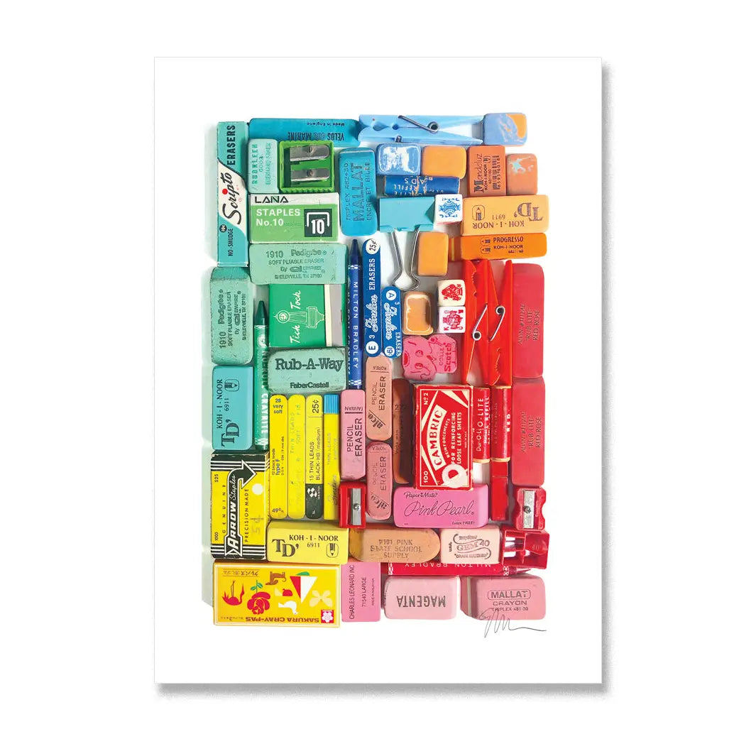 Eraser  Arrangement No. 4 Postcard image 0