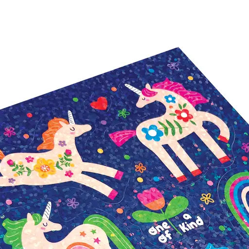 Stickiville Standard - Magical Unicorns (Holographic Glitter image 1