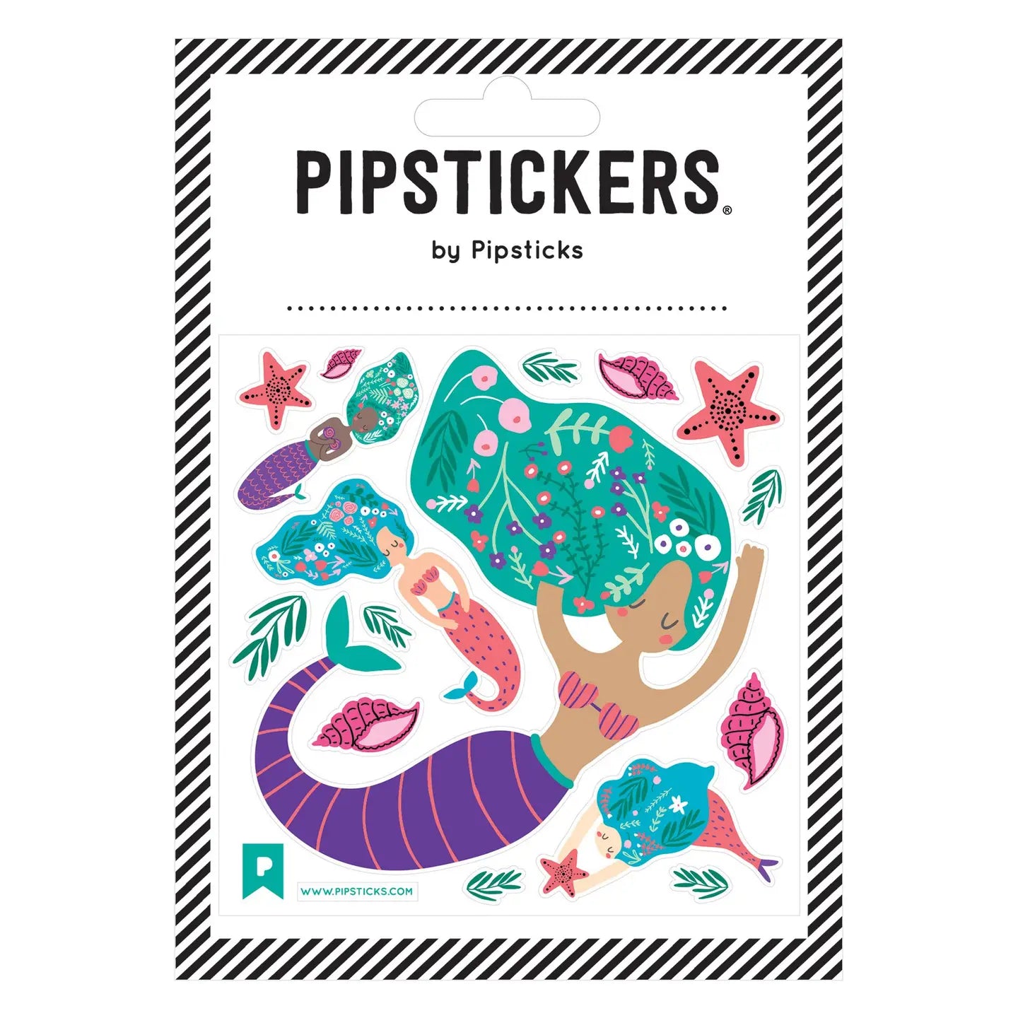 Darling Mermaids Pipstickers 4x4 image 0