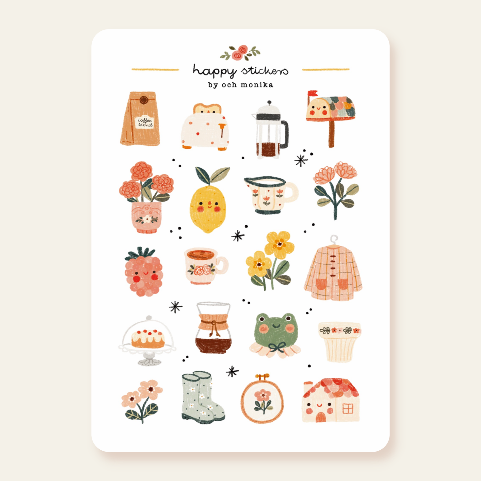Cottagecore - Planner & Journal Stickers | A6 Matte Paper #1